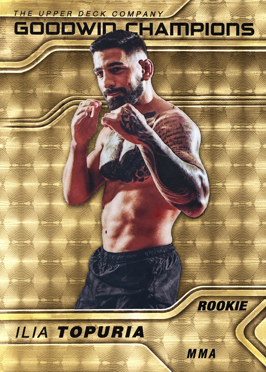 Recreación con IA de 2023 Goodwin Champions Golden Treasures Ilia Topuria #P49 /1