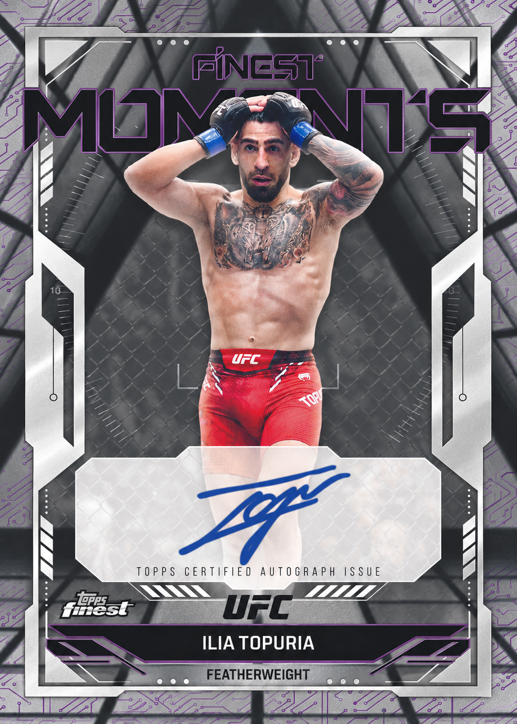 Recreación con IA de 2025 Topps Finest UFC Base Ilia Topuria #FMS-IT