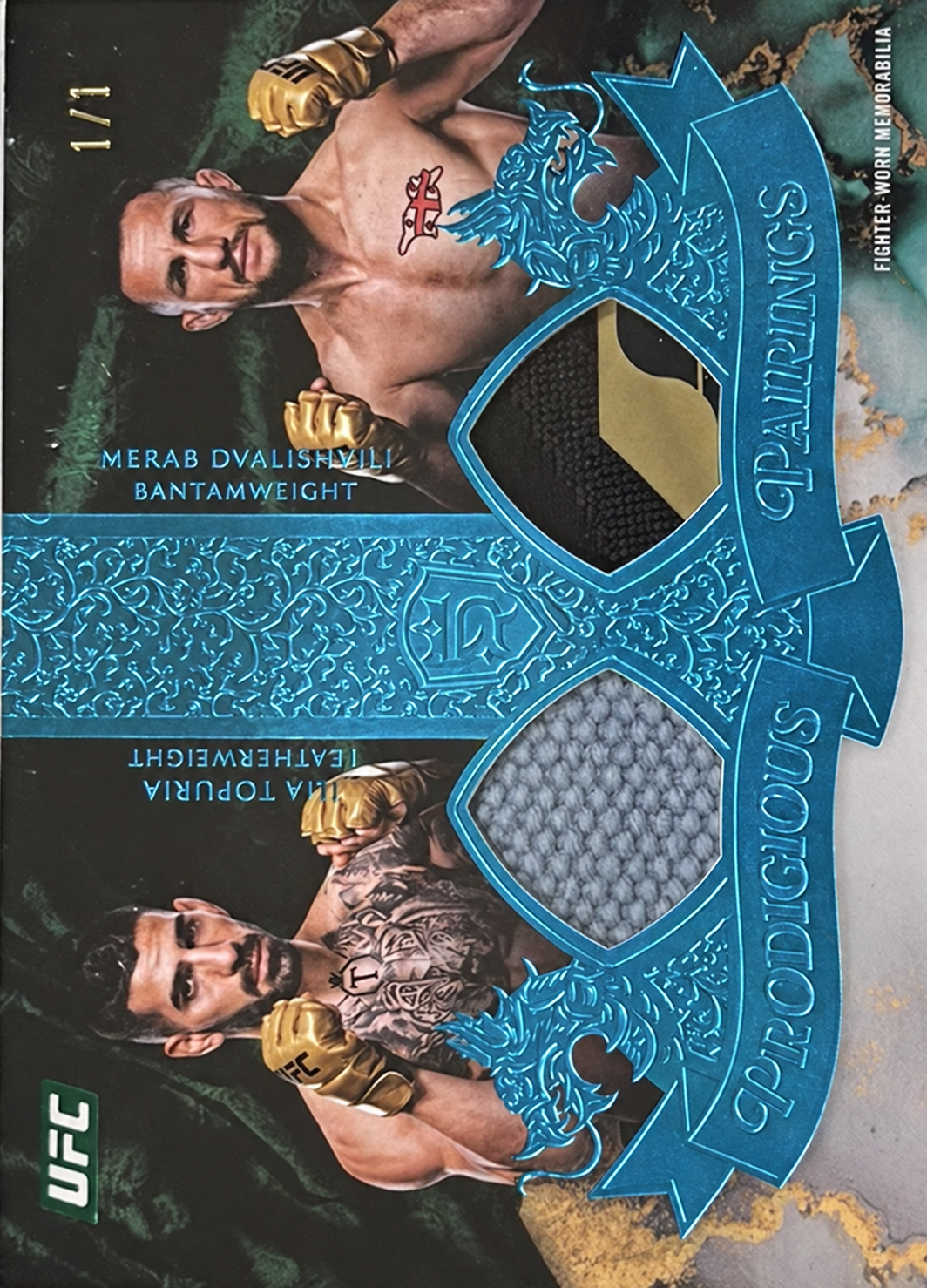 Recreación con IA de 2025 Topps Royalty UFC Platinum Ilia Topuria #PRP-TD /1