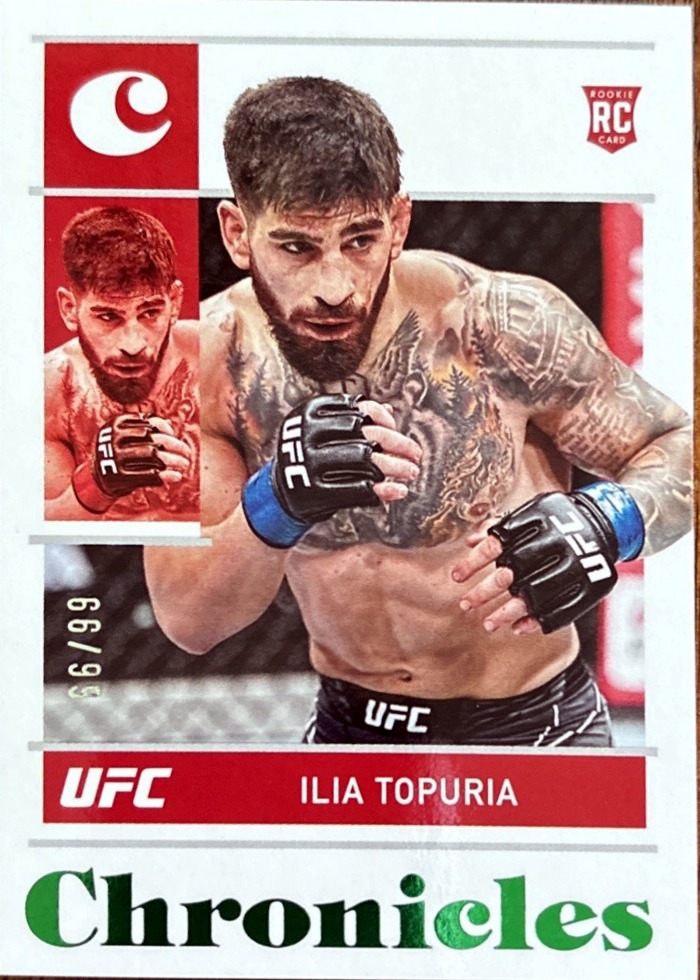 2022 Panini Chronicles UFC Green Ilia Topuria #82 /99