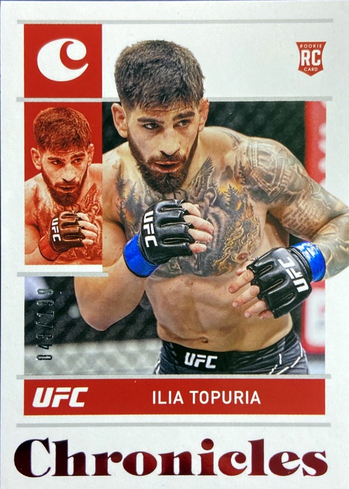 2022 Panini Chronicles UFC Red Ilia Topuria #82 /199