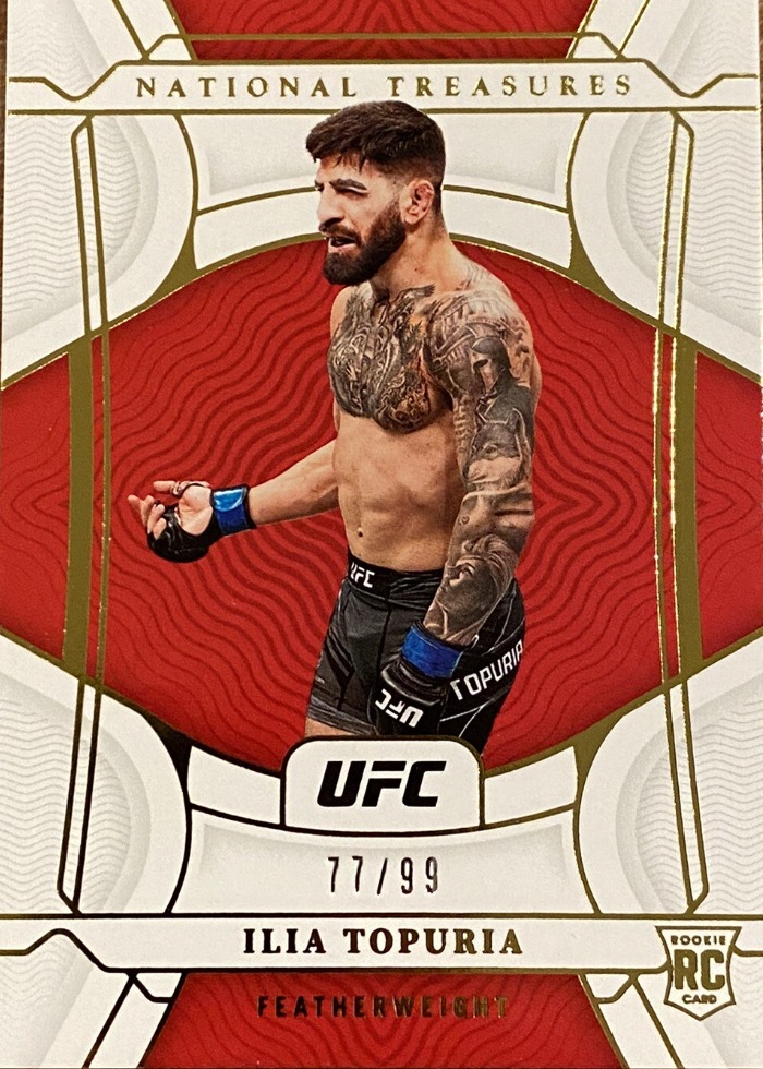 2022 Panini Chronicles UFC Red/White Ilia Topuria #436 /99