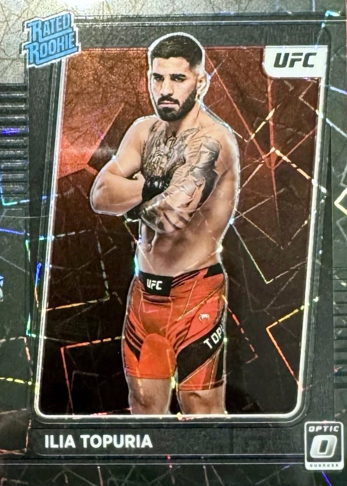 2022 Panini Donruss Optic UFC Black Velocity Ilia Topuria #110 /39