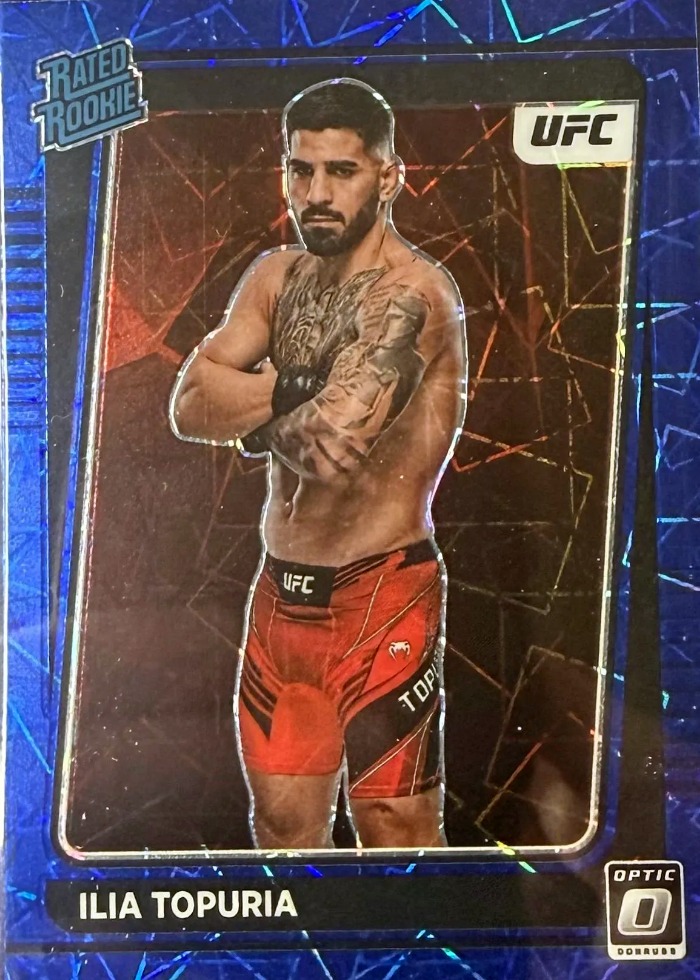 2022 Panini Donruss Optic UFC Blue Velocity Ilia Topuria #110