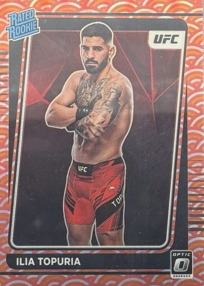 2022 Panini Donruss Optic UFC Photon Holo Ilia Topuria #110 SP