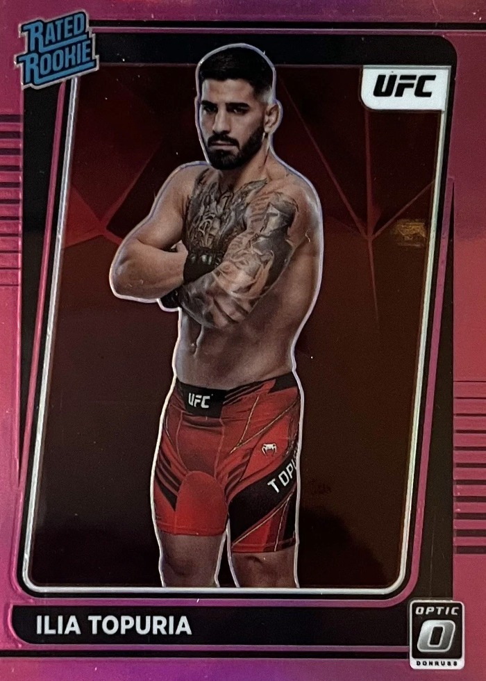 2022 Panini Donruss Optic UFC Pink Ilia Topuria #110 /25