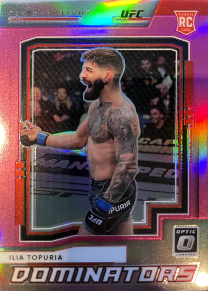 2022 Panini Donruss Optic UFC Pink Ilia Topuria #17 /25