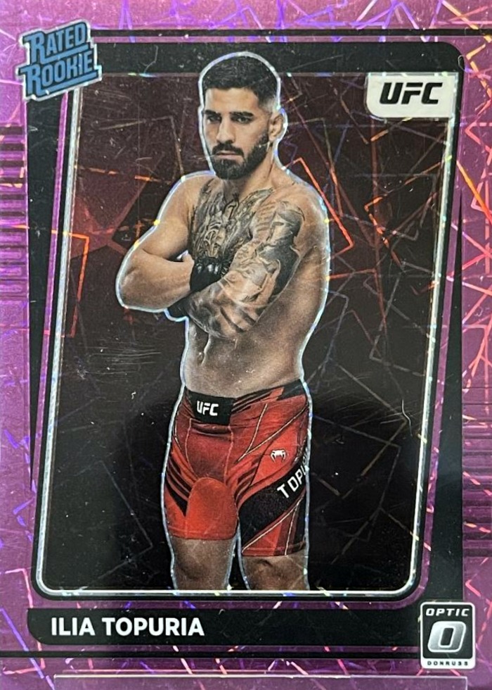 2022 Panini Donruss Optic UFC Pink Velocity Ilia Topuria #110 /79