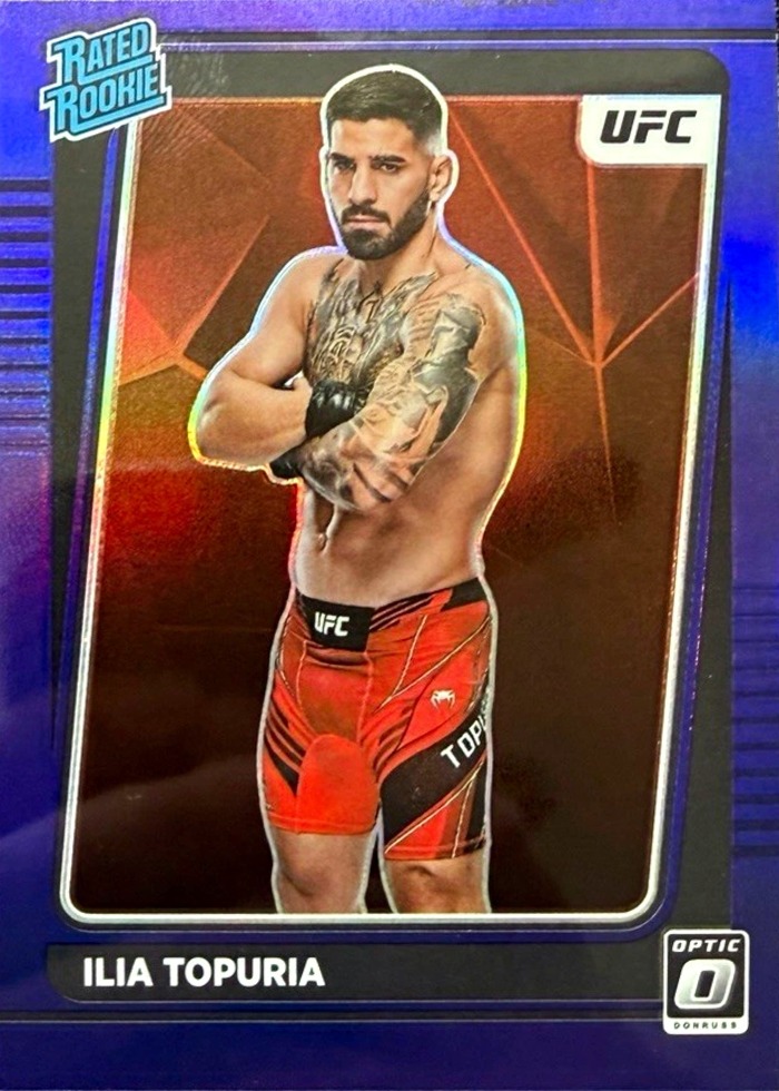 2022 Panini Donruss Optic UFC Purple Ilia Topuria #110