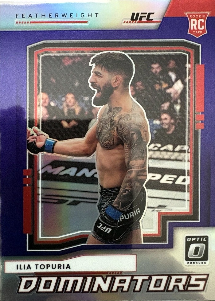 2022 Panini Donruss Optic UFC Purple Ilia Topuria #17