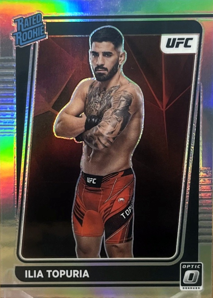2022 Panini Donruss Optic UFC Silver Holo Ilia Topuria #110