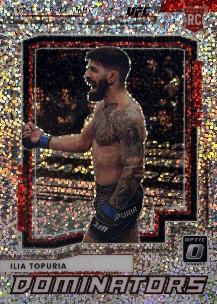 2022 Panini Donruss Optic UFC White Sparkle Ilia Topuria #17 SSP