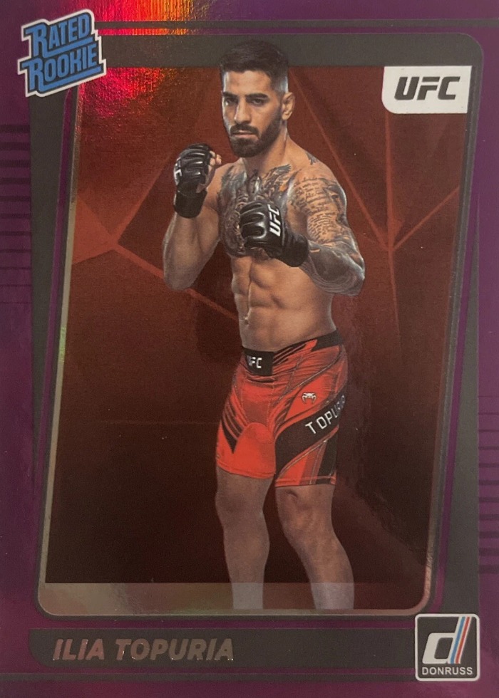 2022 Panini Donruss UFC Purple Flood Ilia Topuria #215