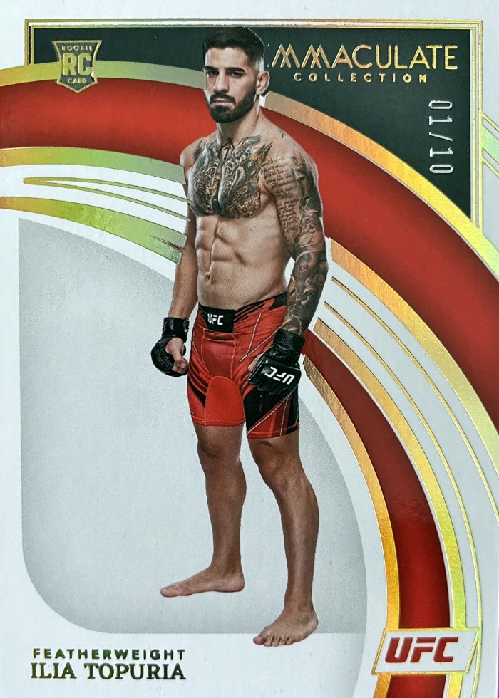 2022 Panini Immaculate UFC Gold Ilia Topuria #76 /10
