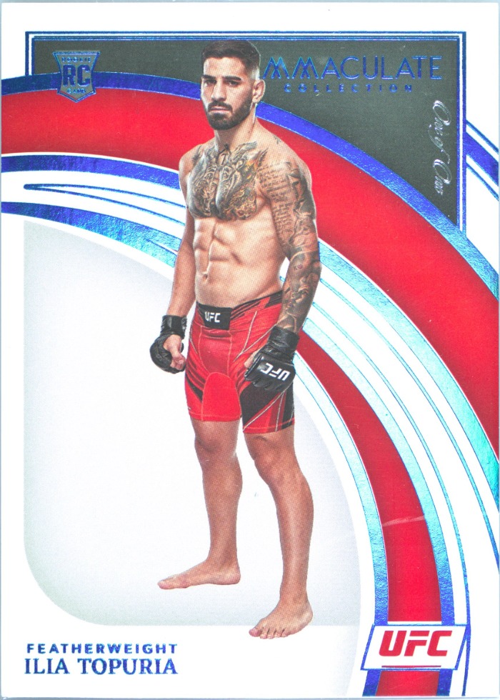 2022 Panini Immaculate UFC Platinum Ilia Topuria #76 /1