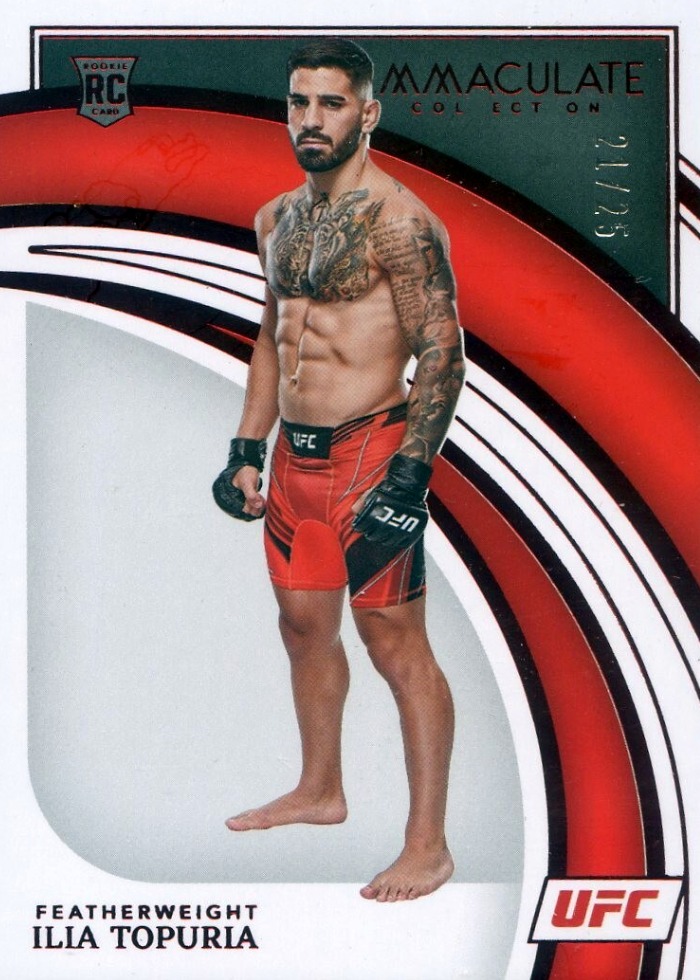 2022 Panini Immaculate UFC Red Ilia Topuria #76 /25