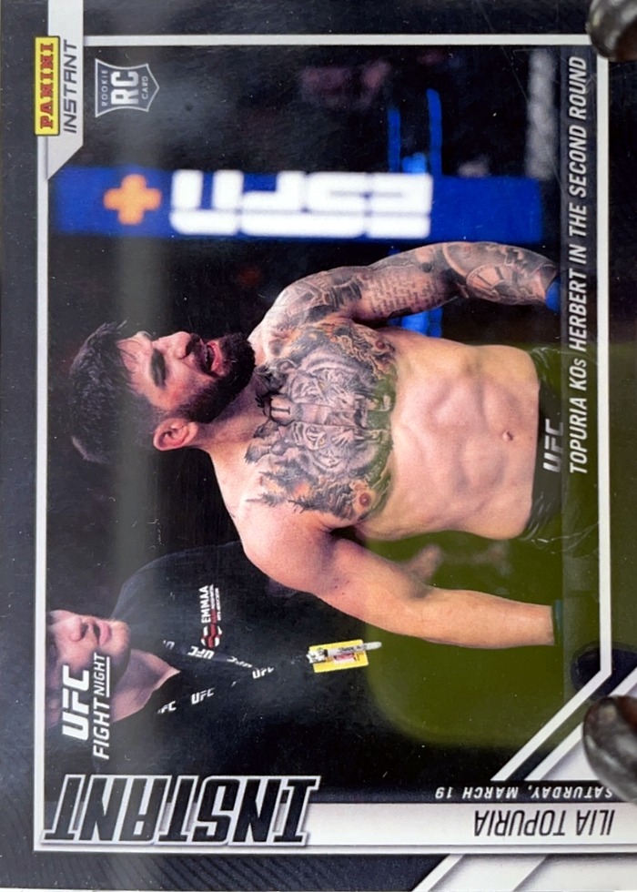 2022 Panini Instant UFC Fight Night Black Ilia Topuria #23 /1