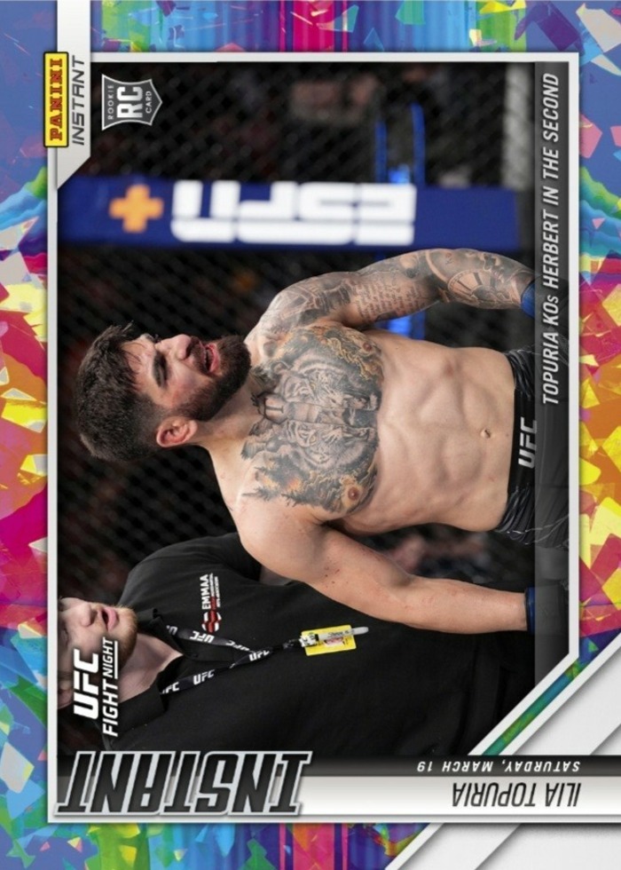 2022 Panini Instant UFC Fight Night Versicolor Ilia Topuria #23 /5