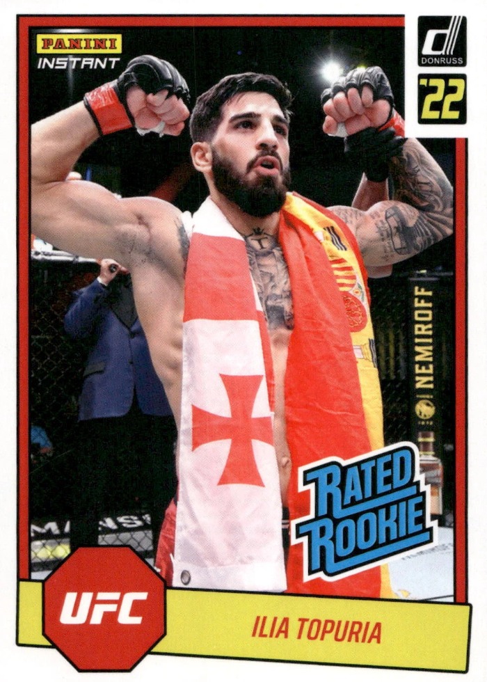 2022 Panini Instant UFC Rated Rookie Retro Base Ilia Topuria #RR16 1 of 492