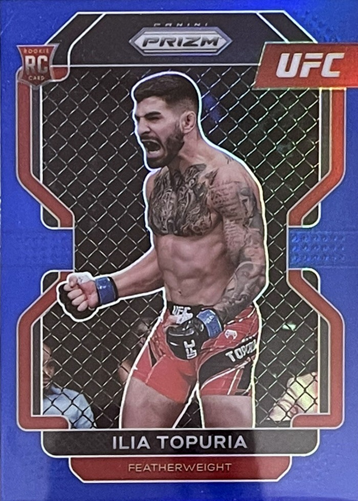 2022 Panini Prizm UFC Blue Ilia Topuria #115 /199