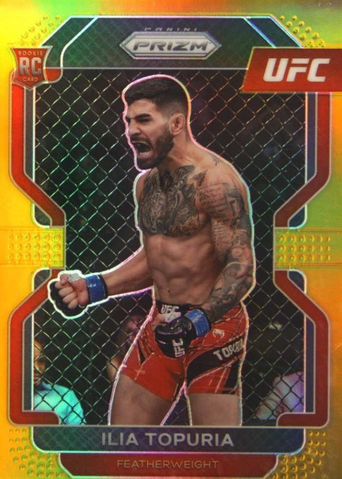 2022 Panini Prizm UFC Gold Ilia Topuria #115 /10
