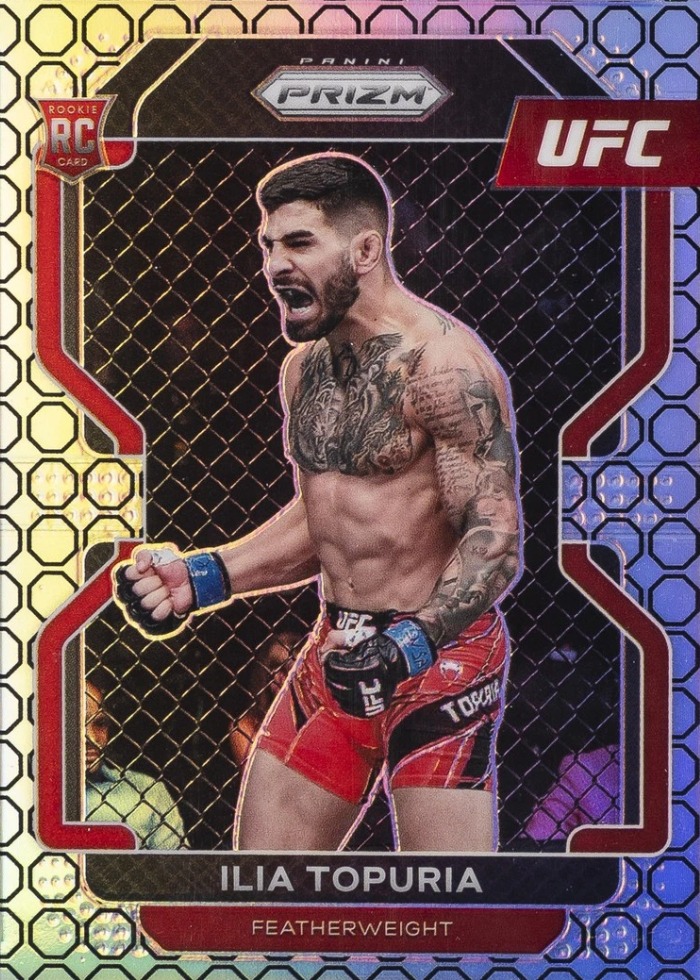 2022 Panini Prizm UFC Octagon Ilia Topuria #115 /8