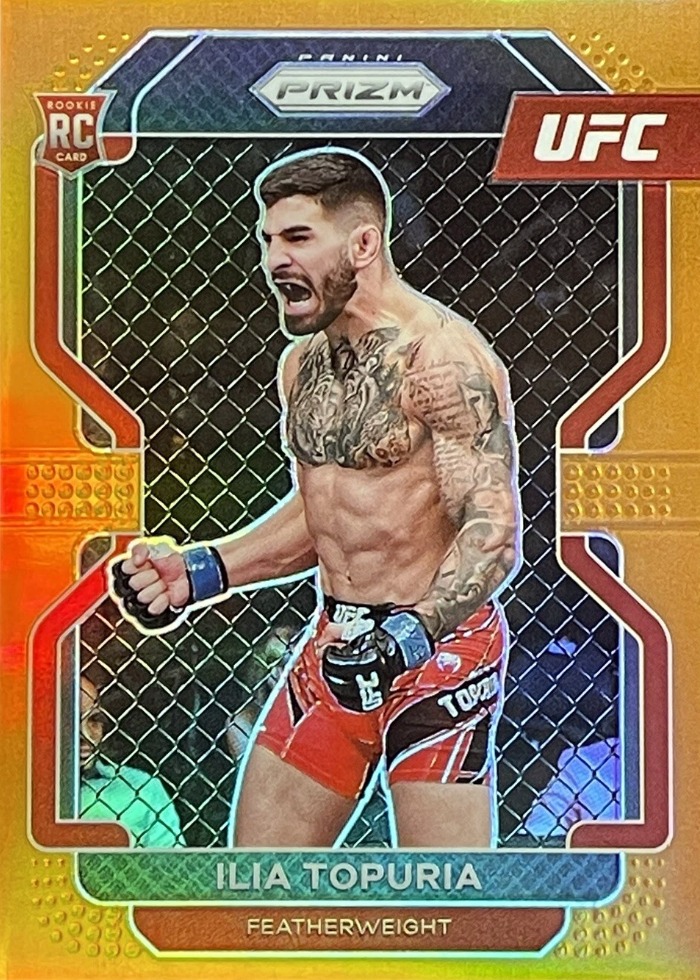 2022 Panini Prizm UFC Orange Ilia Topuria #115 /99