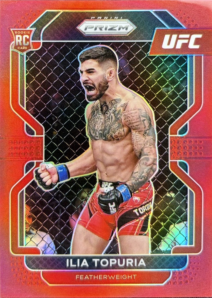 2022 Panini Prizm UFC Red Ilia Topuria #115 /299