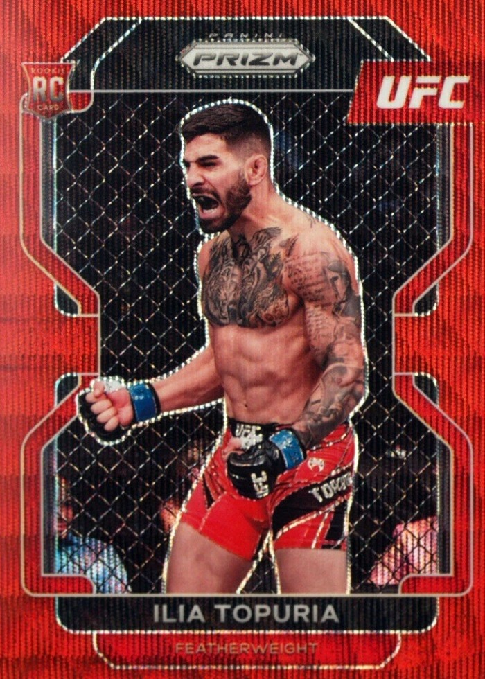 2022 Panini Prizm UFC Ruby Wave Ilia Topuria #115