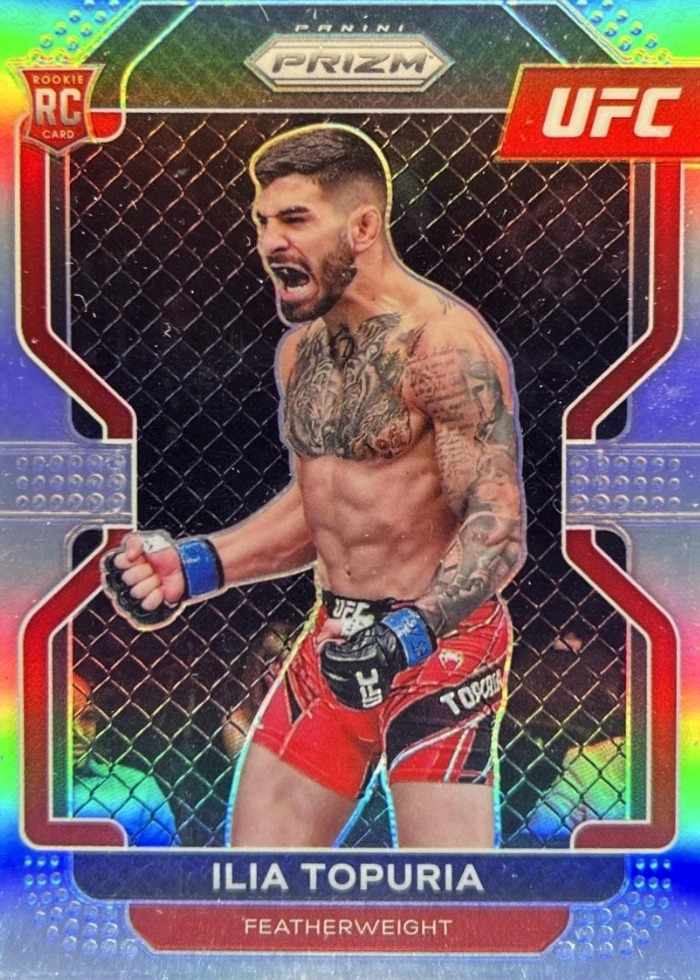 2022 Panini Prizm UFC Silver Prizm Ilia Topuria #115