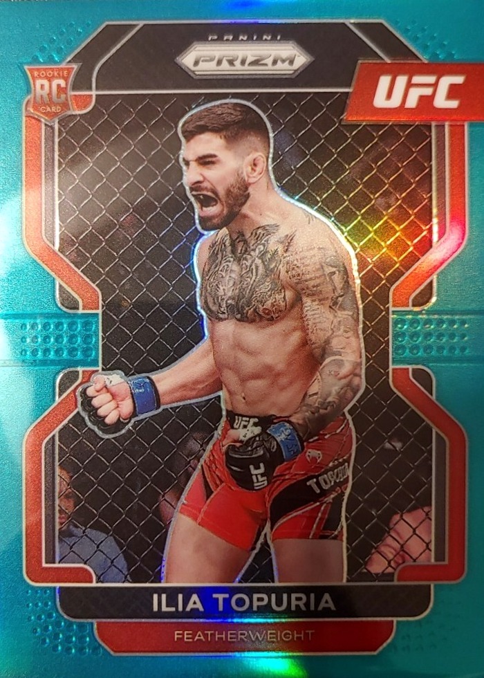 2022 Panini Prizm UFC Teal Ilia Topuria #115 /49