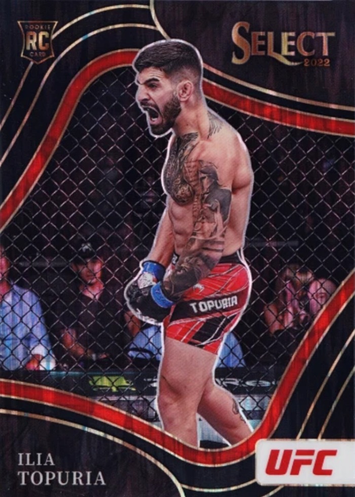 2022 Panini Select UFC Black Flash Ilia Topuria #262 /1