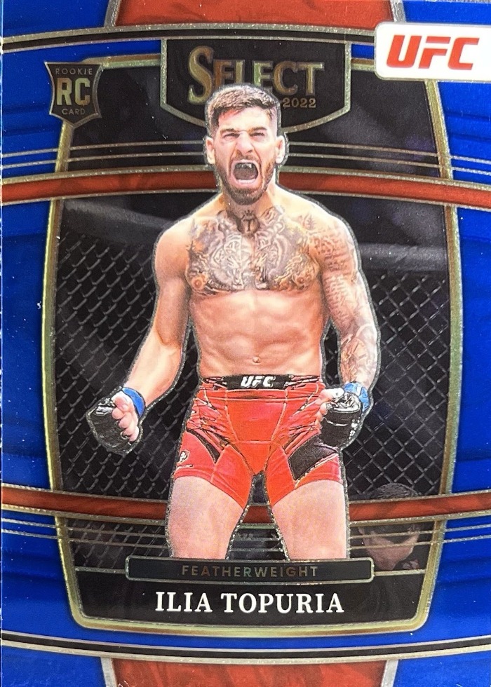 2022 Panini Select UFC Blue Ilia Topuria #23