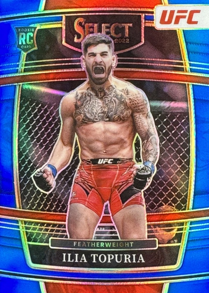 2022 Panini Select UFC Blue Prizm Ilia Topuria #23
