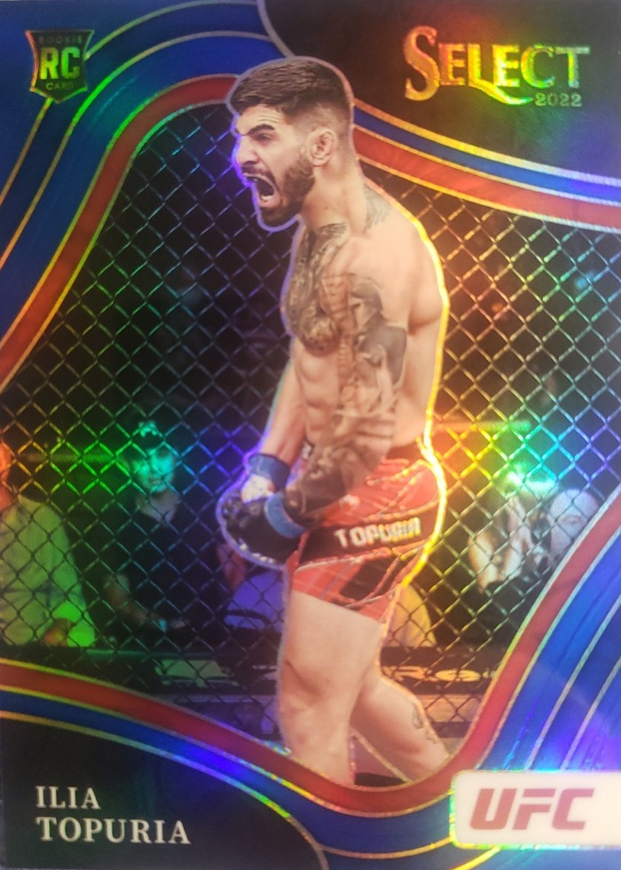 2022 Panini Select UFC Blue Prizm Ilia Topuria #262
