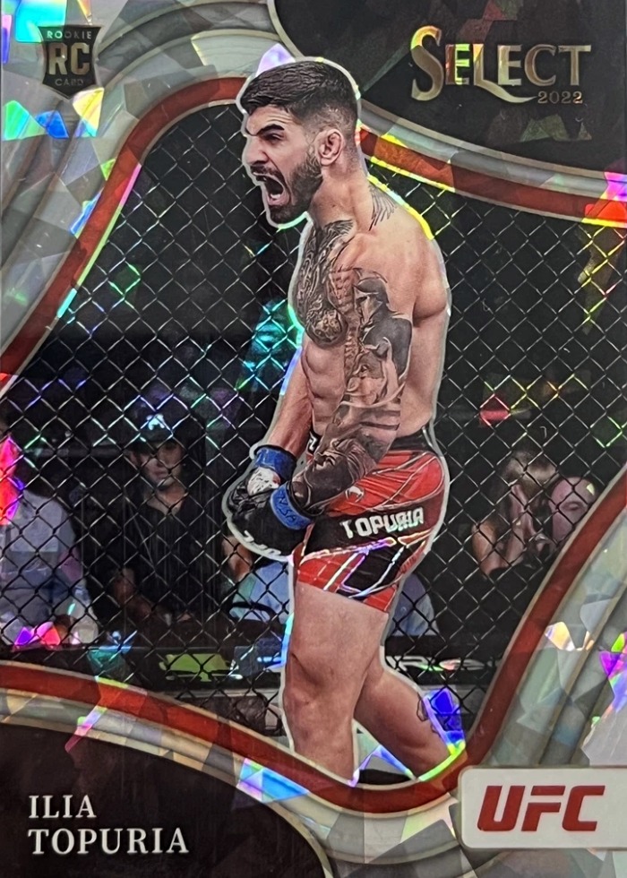 2022 Panini Select UFC Cracked Ice Ilia Topuria #262 /8