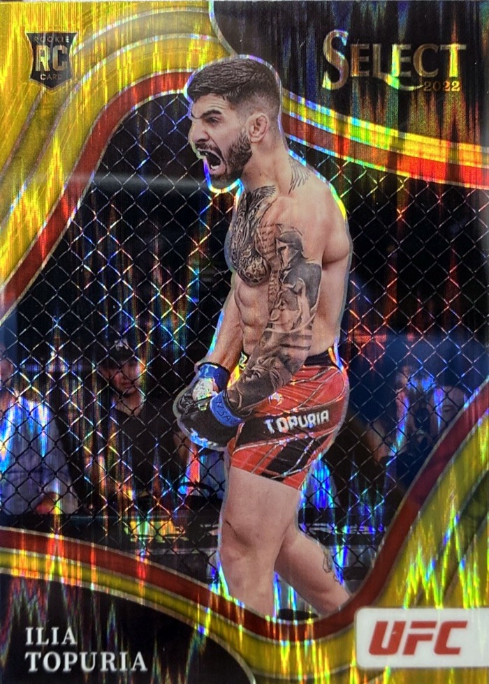 2022 Panini Select UFC Gold Flash Ilia Topuria #262 /10