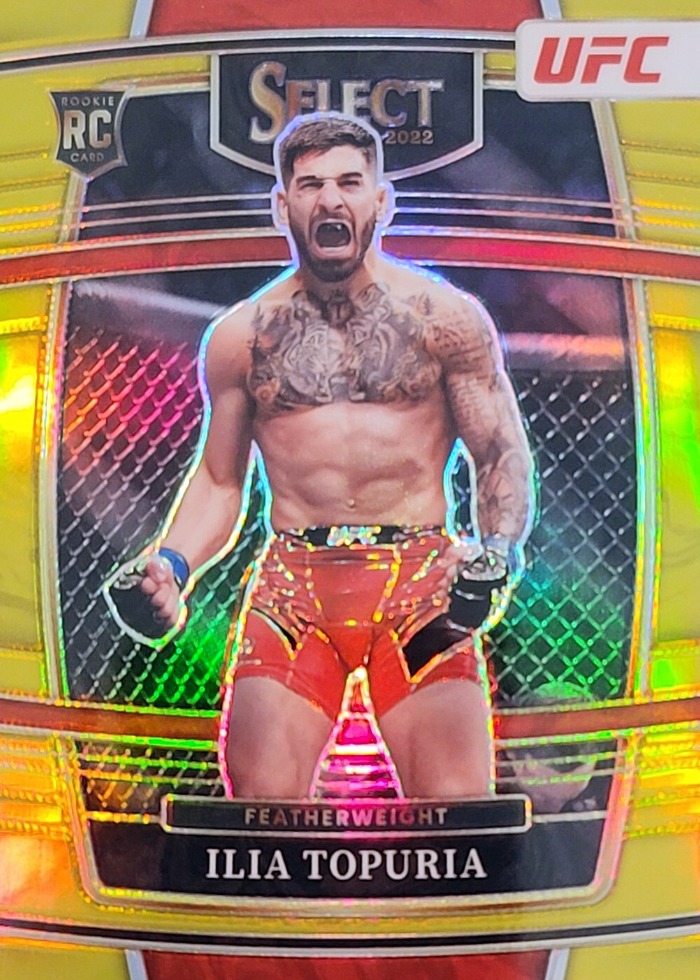 2022 Panini Select UFC Gold Ilia Topuria #23 /10