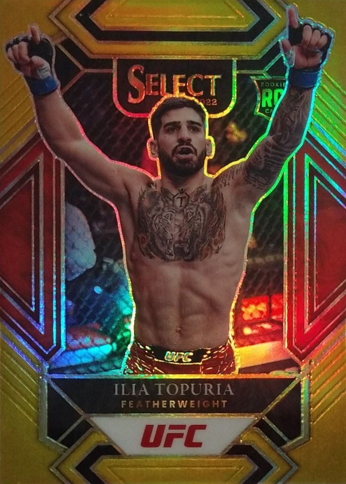 2022 Panini Select UFC Gold Ilia Topuria #320 /10