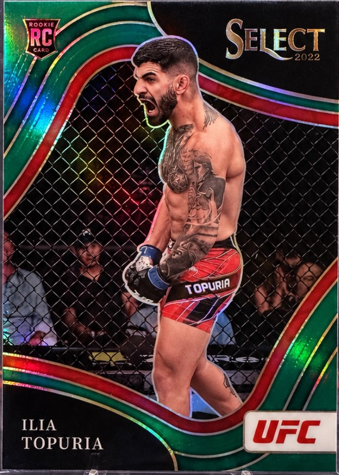 2022 Panini Select UFC Green Ilia Topuria #262 /5
