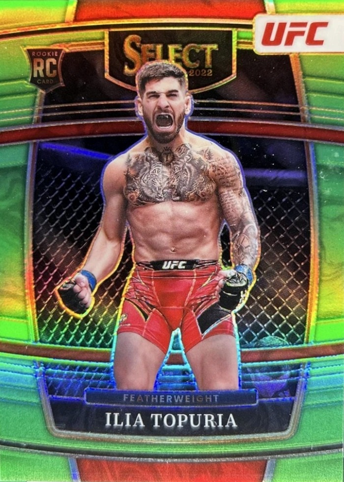 2022 Panini Select UFC Neon Green Ilia Topuria #23 /49