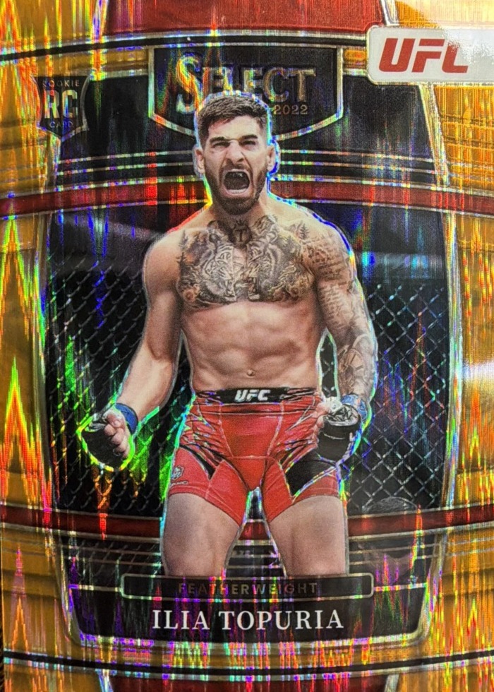 2022 Panini Select UFC Orange Flash Ilia Topuria #23