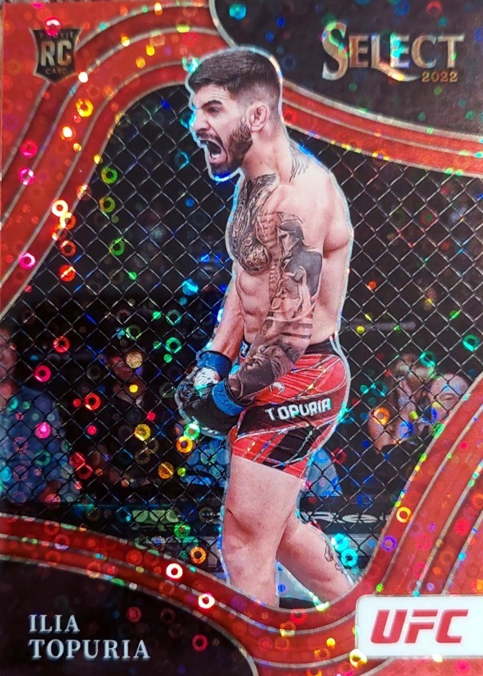 2022 Panini Select UFC Red Disco Ilia Topuria #262 /99