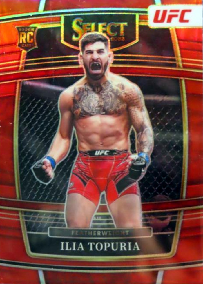 2022 Panini Select UFC Red Ilia Topuria #23 /99