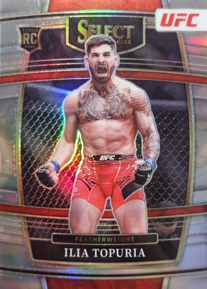 2022 Panini Select UFC Silver Prizm Ilia Topuria #23