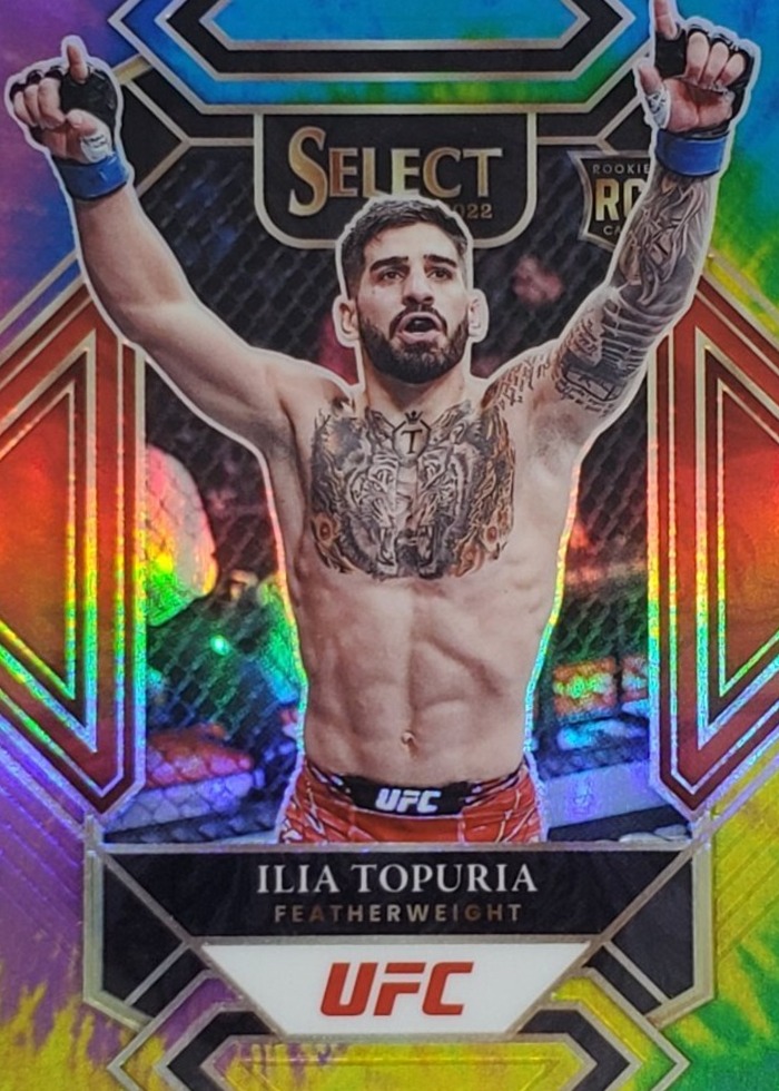 2022 Panini Select UFC Tie-Dye Ilia Topuria #320 /25