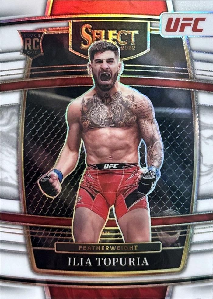 2022 Panini Select UFC White Prizm Ilia Topuria #23 /75