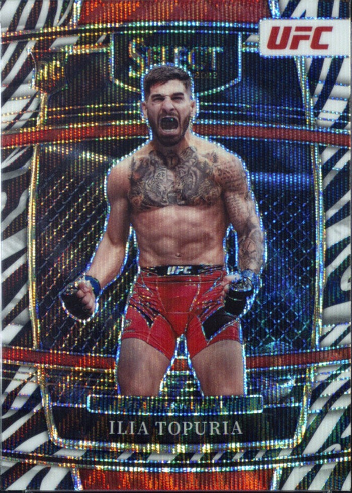 2022 Panini Select UFC Zebra Ilia Topuria #23 SSP