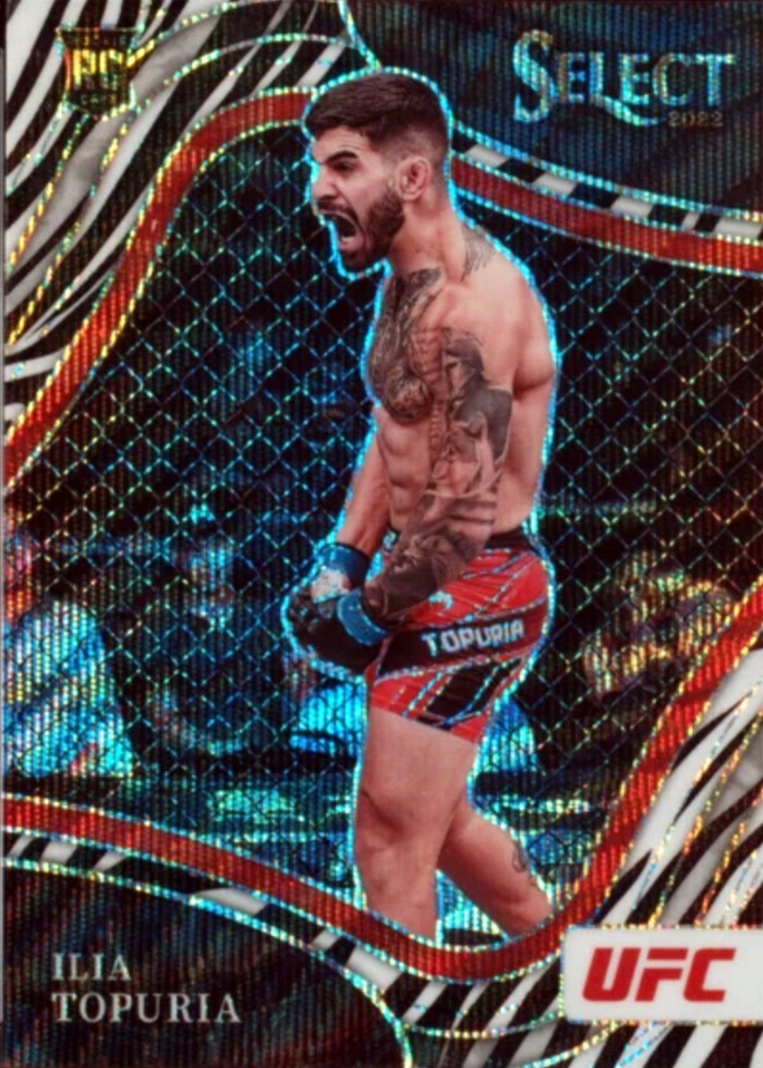 2022 Panini Select UFC Zebra Ilia Topuria #262 SSP
