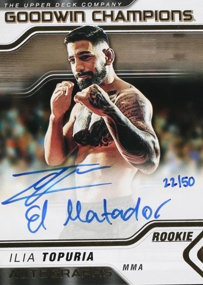 2023 Goodwin Champions Auto "El Matador" Inscription Ilia Topuria #A-IT /50